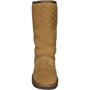 Steve Madden Snow Plowin Boots Women Sz 6 Brown Mid Calf Tall Ski Outerwear